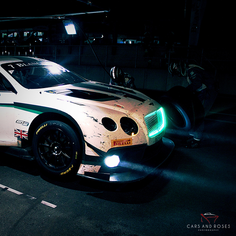 Bentley GT3 at Night