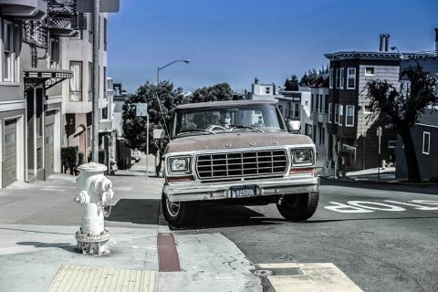 Car Print Old Ford