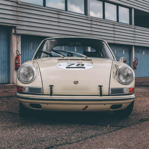 White 911 Porsche Classic Photograph