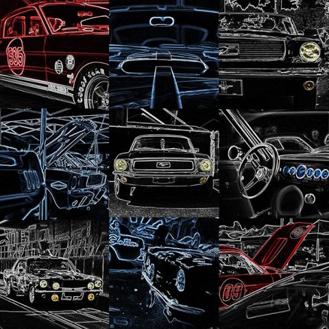 Wall Art Creation Ford Mustang