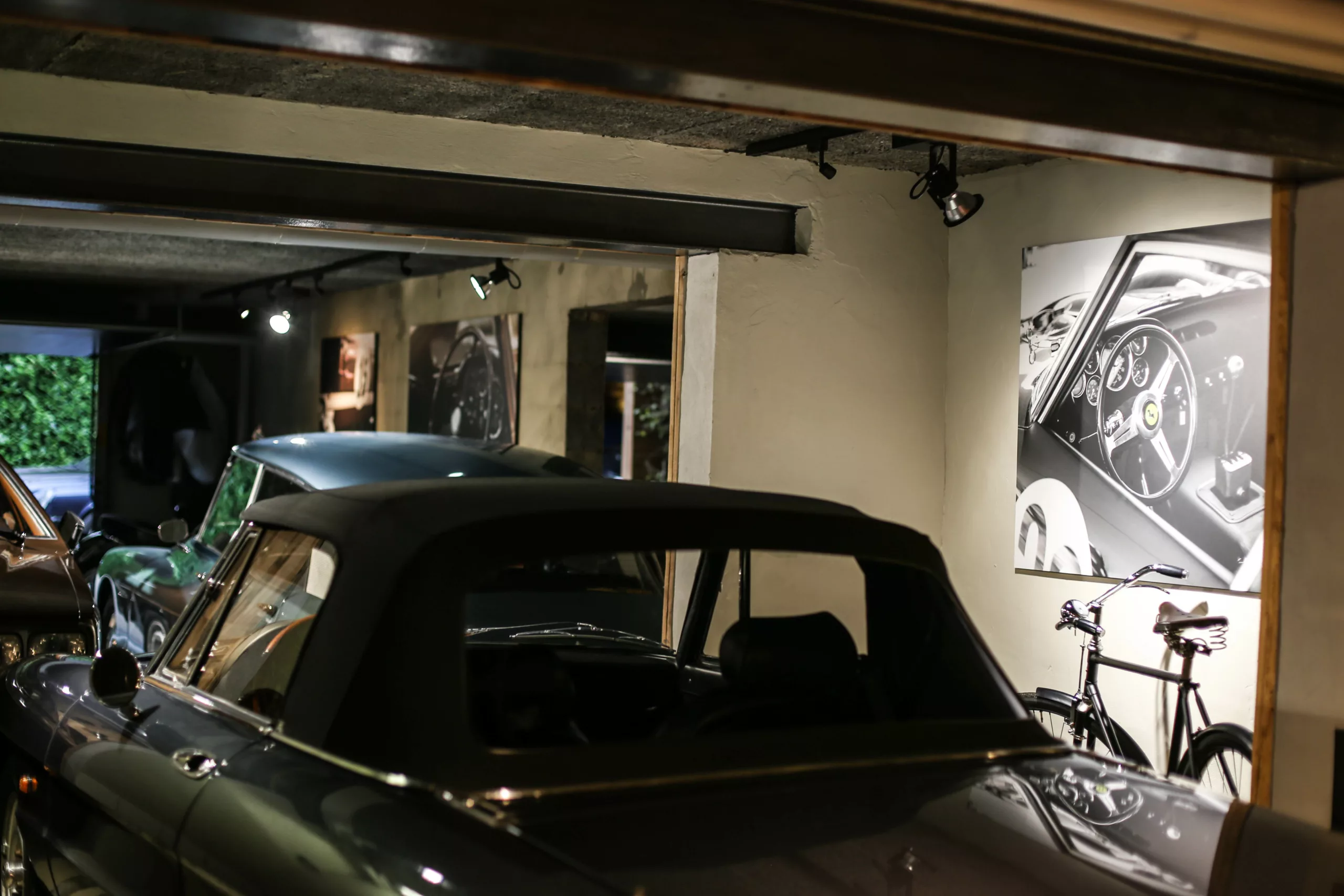 Cars and Roses artwork installed at a client home - fine art print