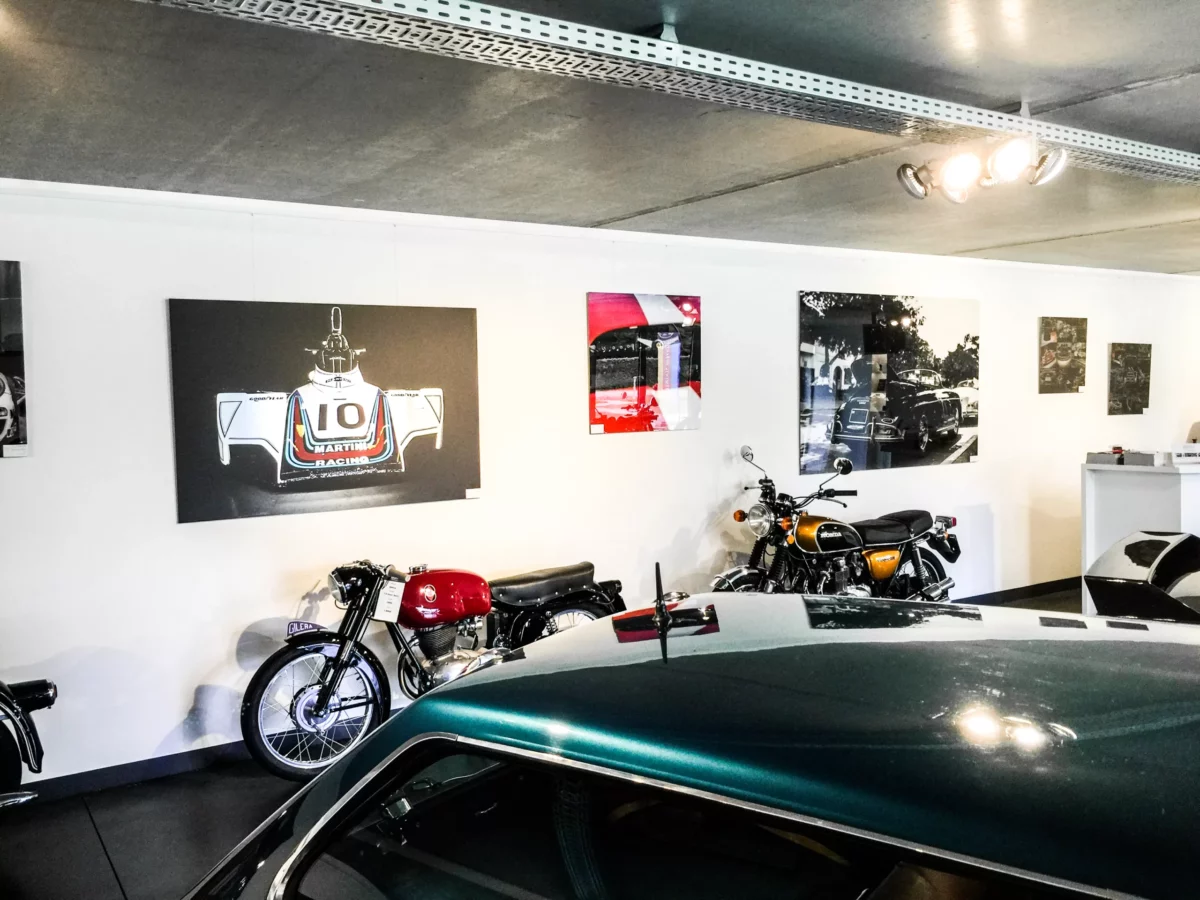 Cars and Roses artwork installed at a client home – fine art print