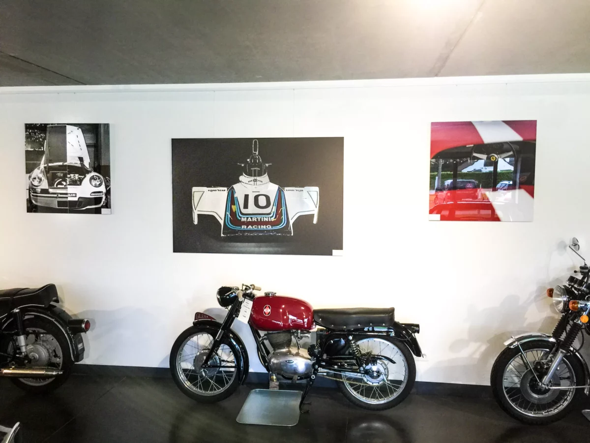 Cars and Roses artwork installed at a client home – fine art print
