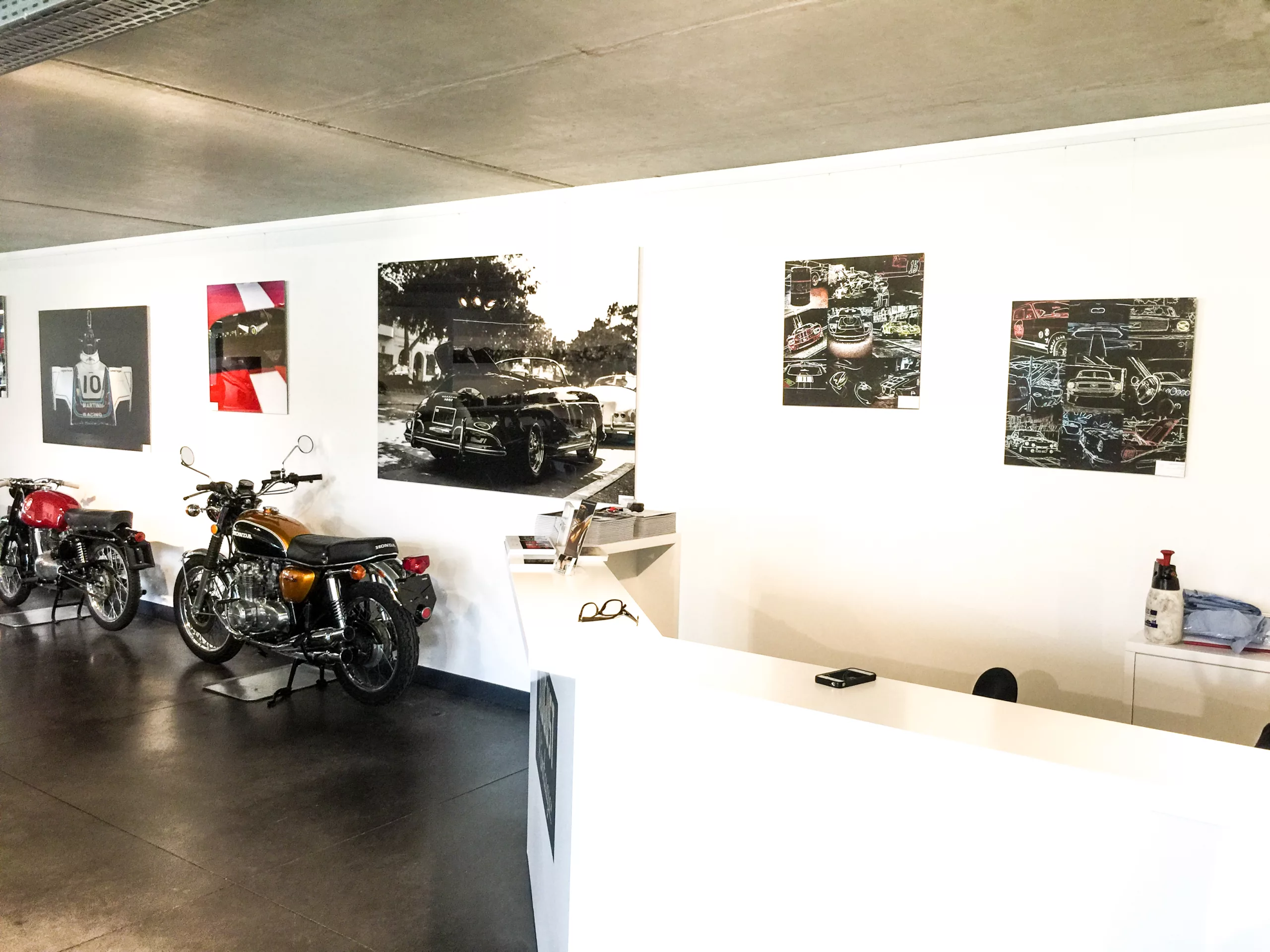 Cars and Roses artwork installed at a client home - fine art print