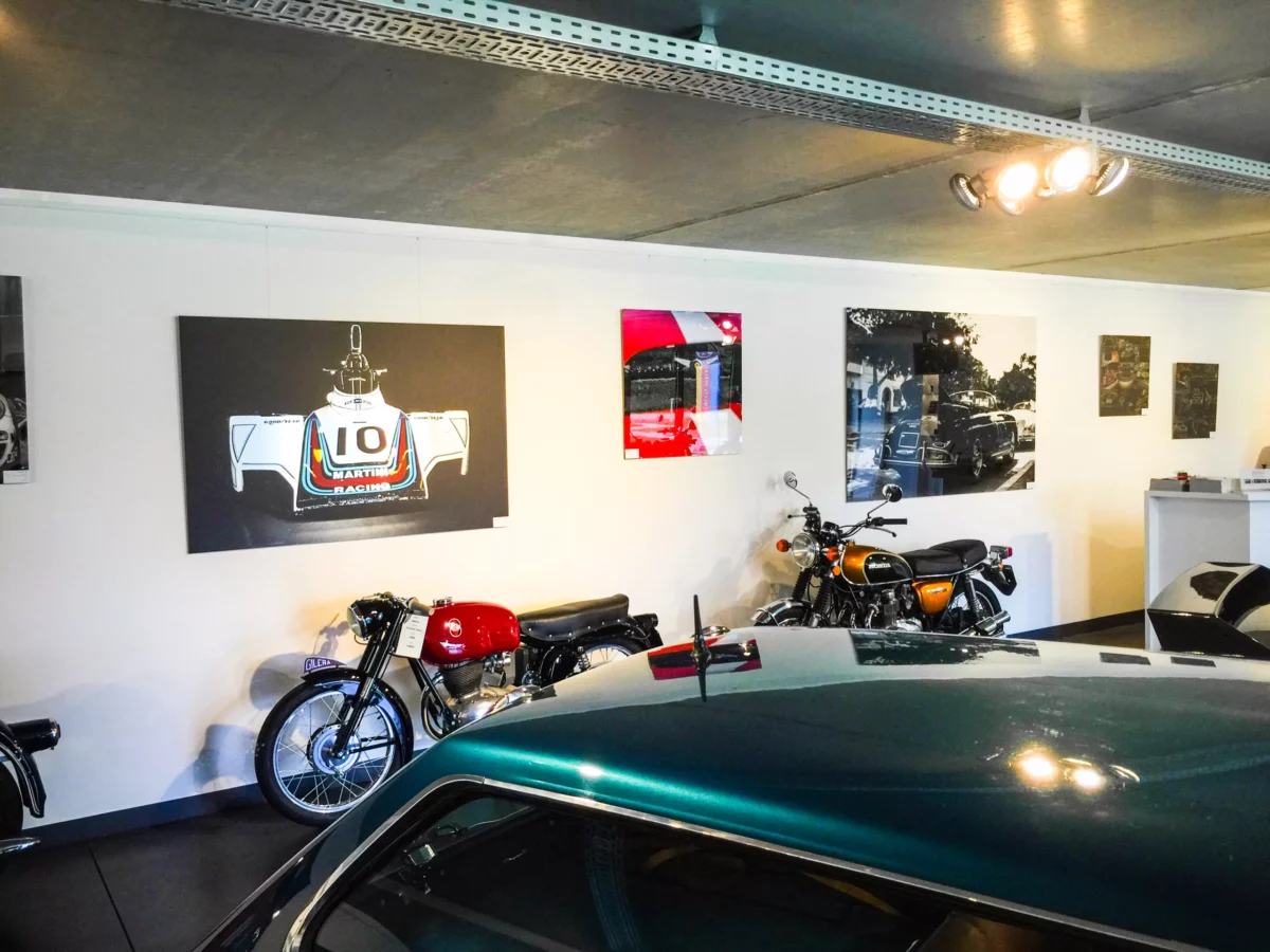 Cars and Roses artwork installed at a client home – fine art print