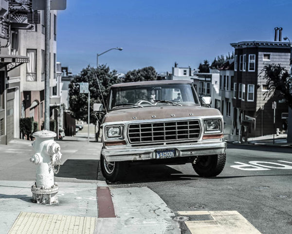 Car Print Old Ford