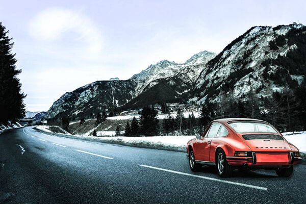 In the Mountain with a Porsche