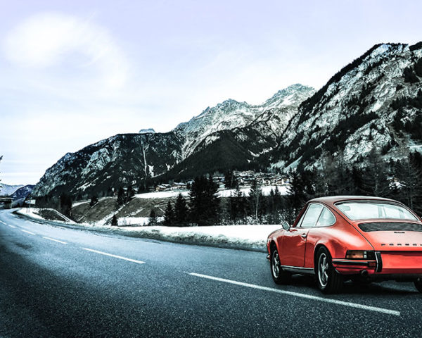 In the Mountain with a Porsche