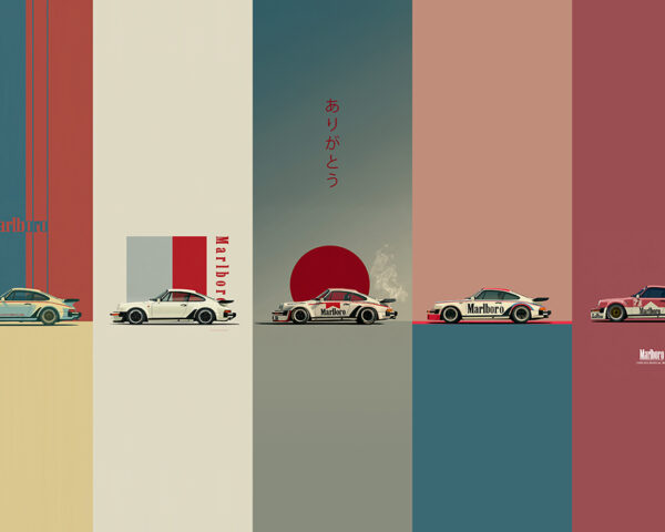 Japanese Art Porsche 911 Turbo 1975 – Marlboro Racing
