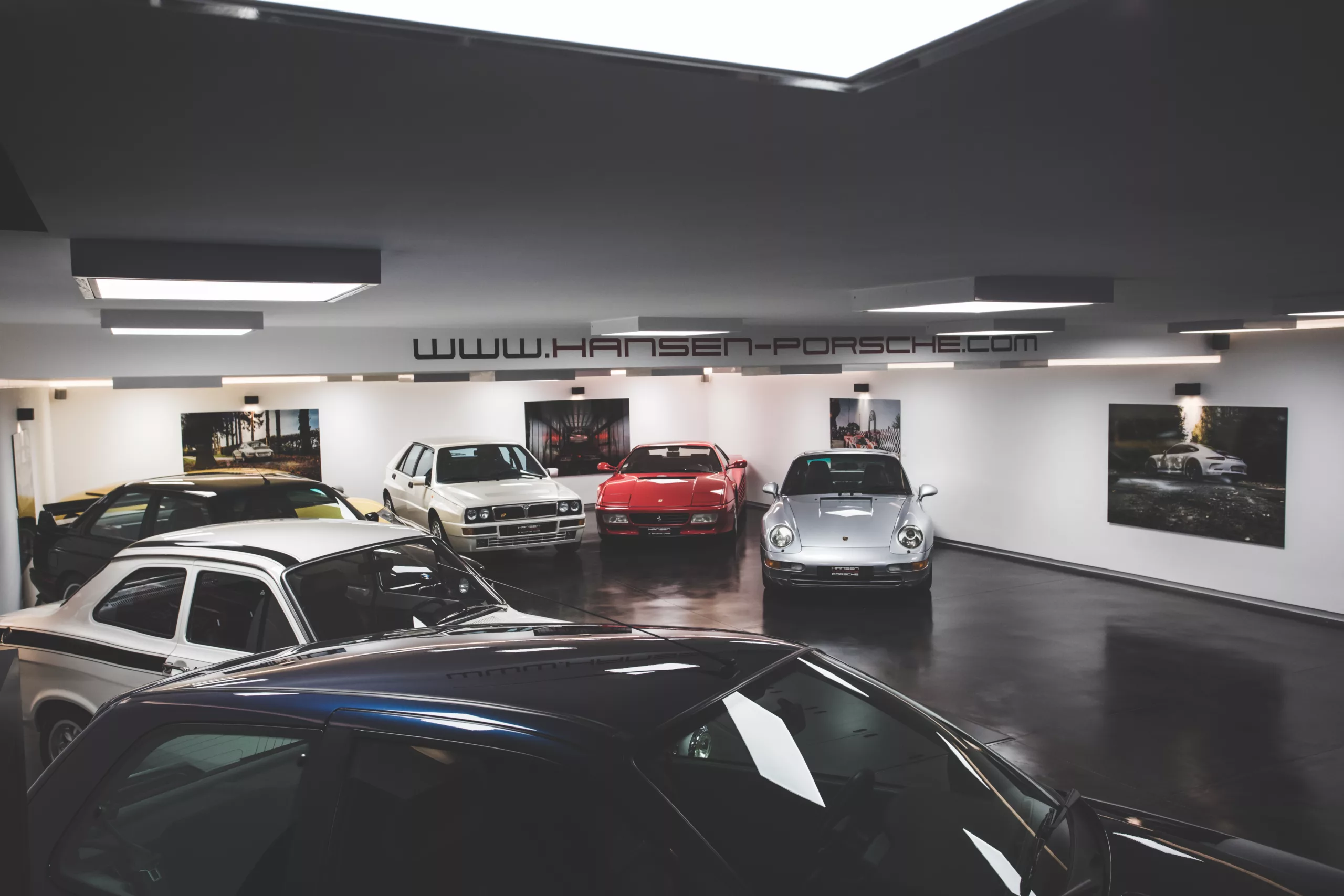 Cars and Roses artwork installed at a client home - fine art print