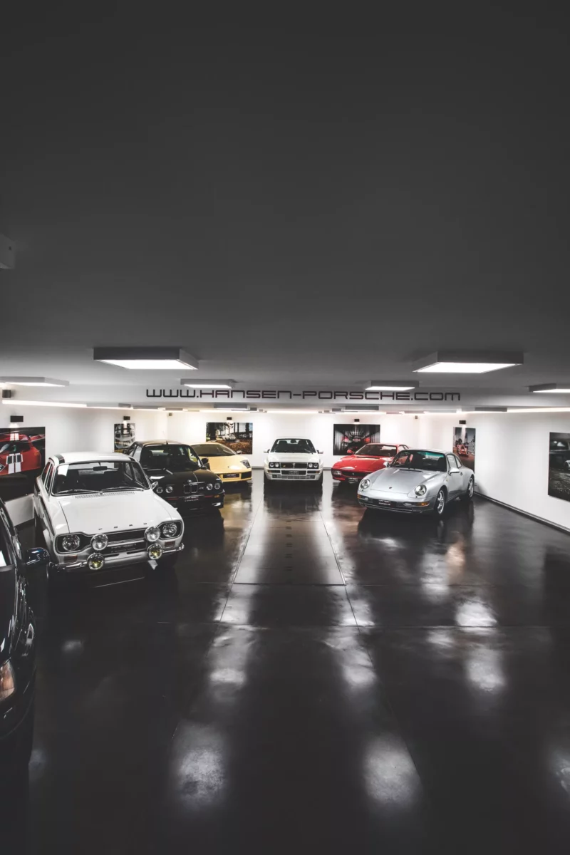 Cars and Roses artwork installed at a client home – fine art print