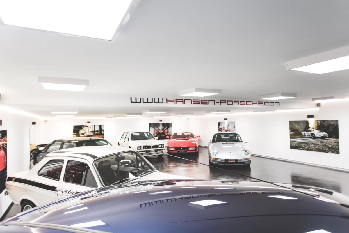 Cars and Roses artwork installed at a client home – fine art print