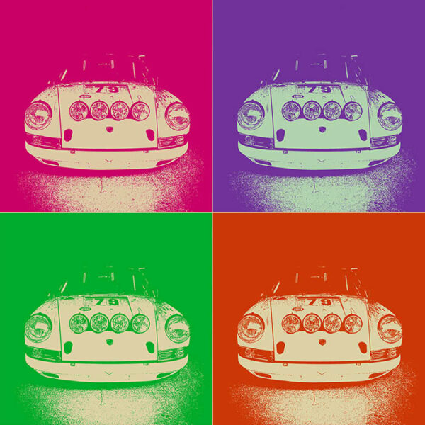 Modern Porsche Pop Art