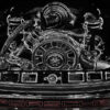 Photo Print Engine Porsche Art