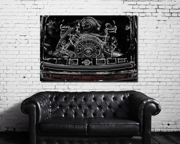 Photo Prints Engine Porsche Art