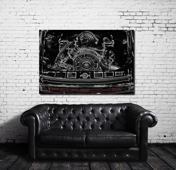 Photo Prints Engine Porsche Art