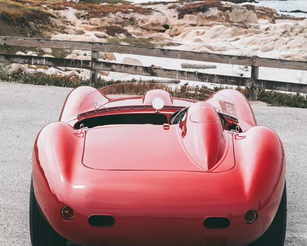 Ferrari Testa Rossa red — limited edition fine art photography | Cars and Roses