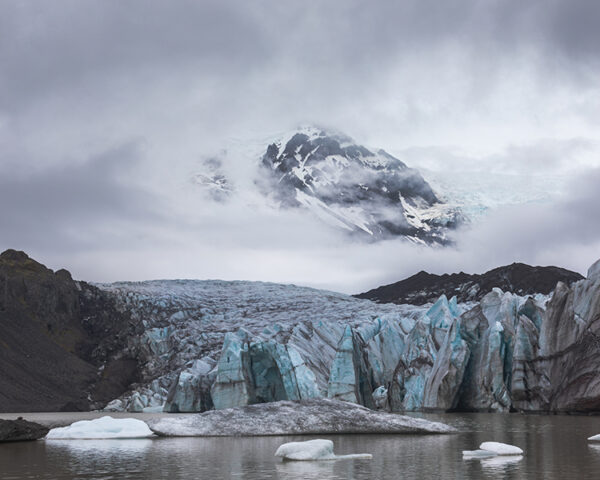 Photograph of Svinafellsjökull Glacier in Iceland – Majestic Ice Landscape