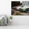 Line of Porsche 911 Photographs