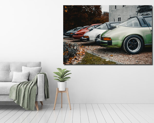 Line of Porsche 911 Photographs