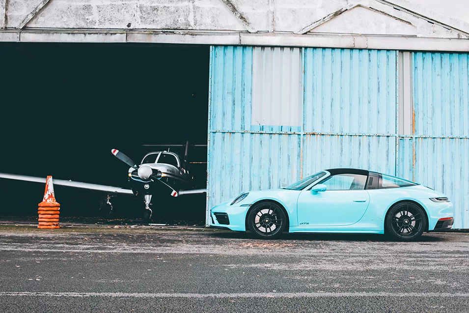 Porsche 911 Targa i am blue fine art photography limited edition Cars and Roses