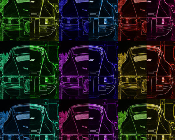 Porsche Pop Art Print