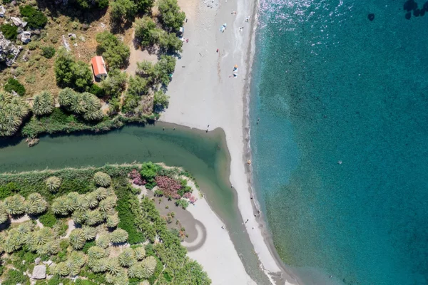 Preveli Beach Crete fine art photography endemic Phoenix palm forest Kourtaliotiko gorge turquoise waters limited edition wall art