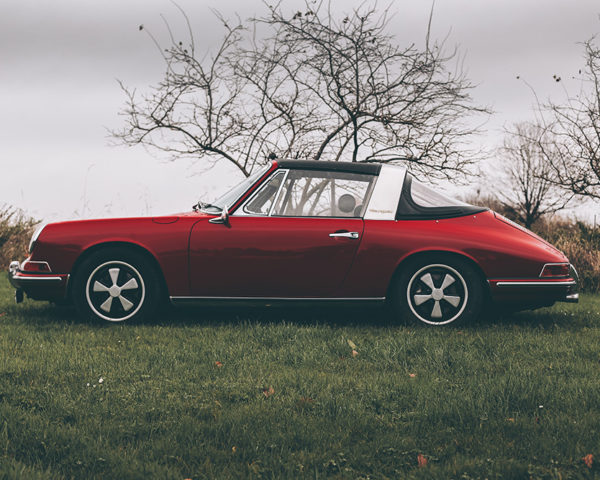 Red Porsche Targa Photograph