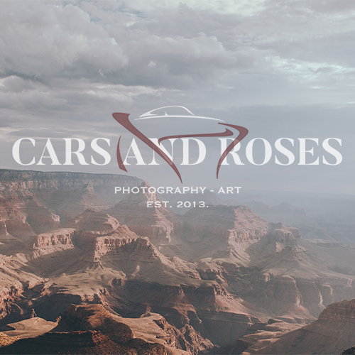 Limited art photographs of exceptional landscapes and automobiles by Cars and Roses, signed and numbered prints.