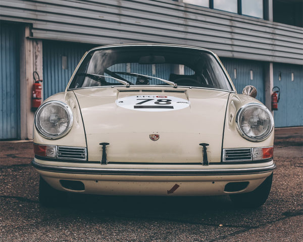 White 911 Porsche Classic Photograph