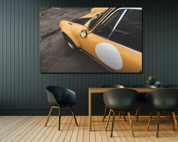 Décoration with Yellow Porsche Photograph