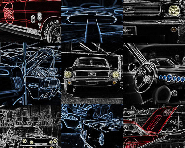Wall Art Creation Ford Mustang