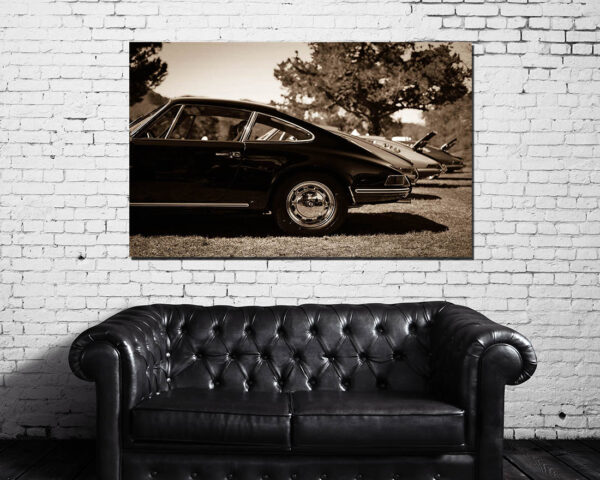 Wall Cars Photographs Porsche Sepia