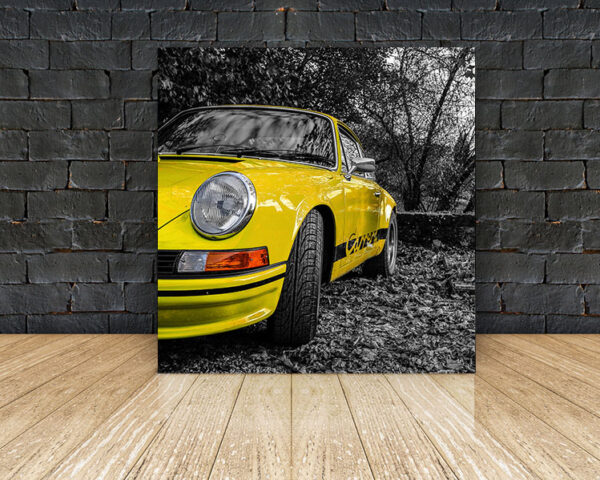 Yellow Carrera RS Porsche Photographs