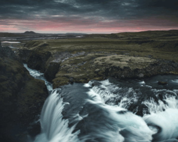 UNKNOWN WATERFALL, ICELAND PHOTOGRAPHY - Cars and Roses
